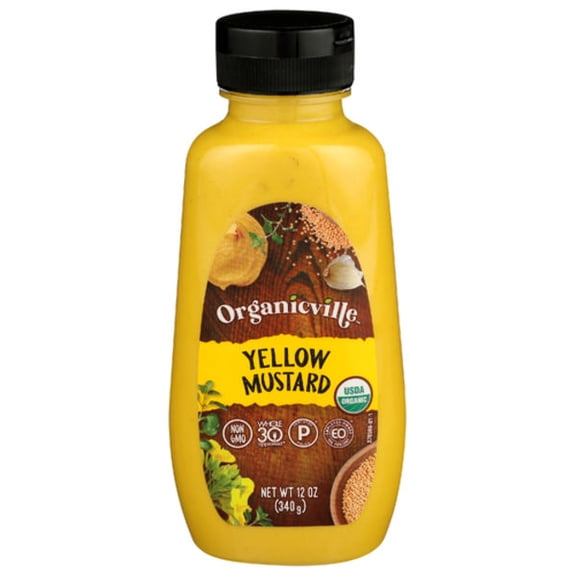 Organicville Organic Yellow Mustard 12 oz (Pack Of 2)