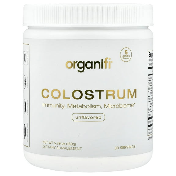 Organifi Colostrum, Unflavored, 5.29 oz (150 g)