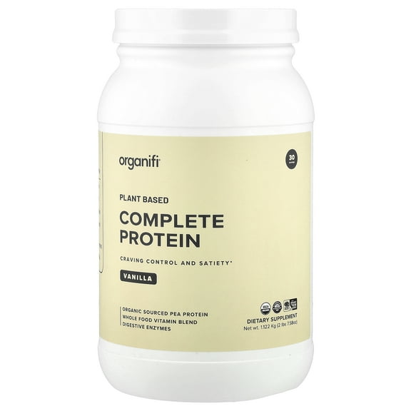 Organifi Plant Based Complete Protein, Vanilla, 2 lbs 7.58 oz (1.122 kg)