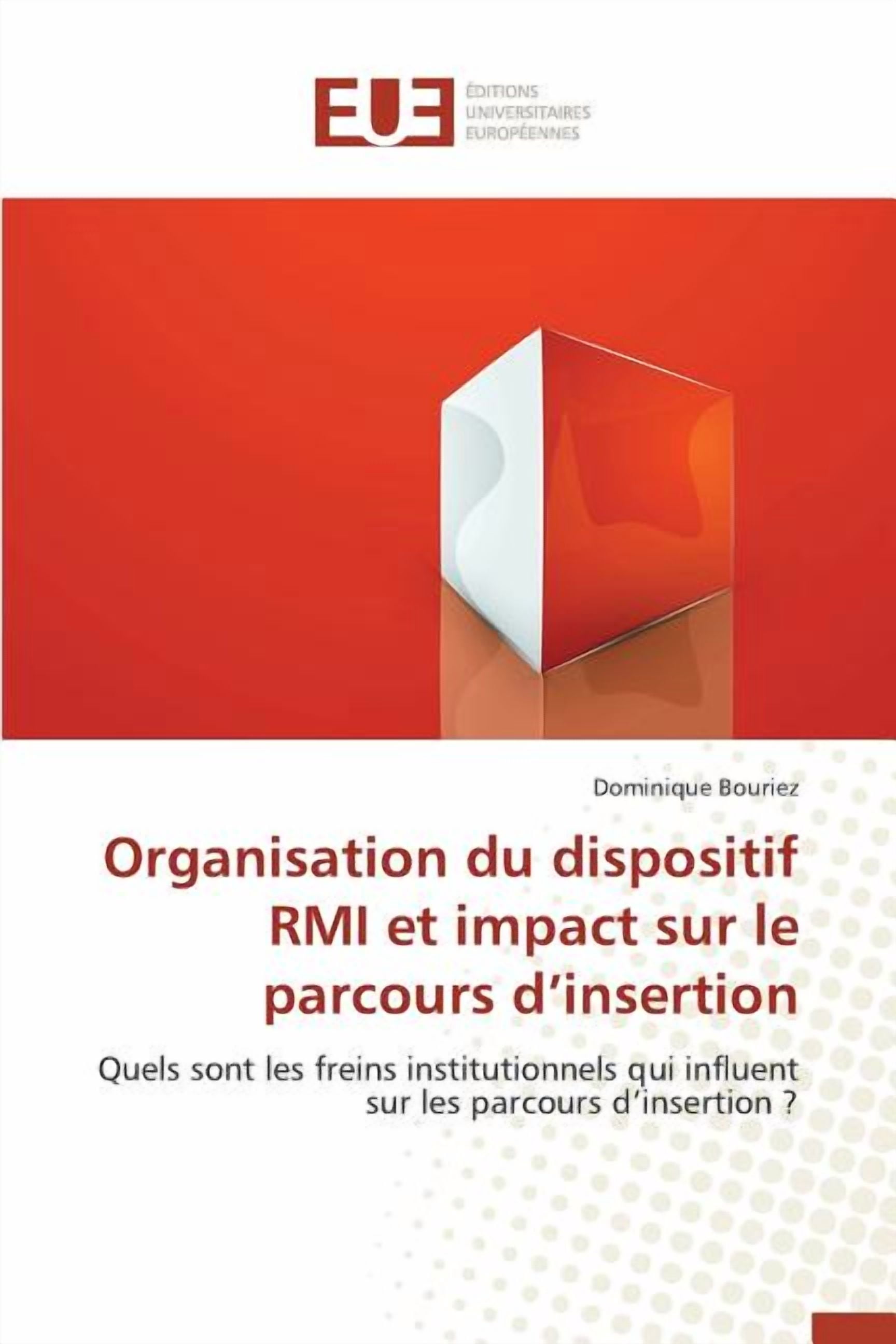 Organisation du dispositif RMI et impact sur le parcours d'insertion ...