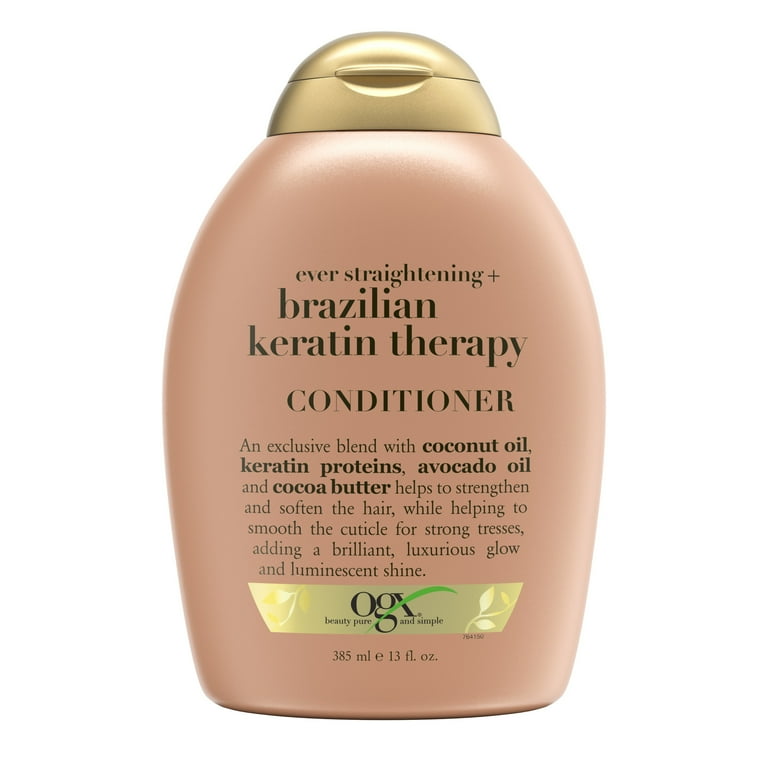 Organix Ever Straight Brazilian Keratin Therapy Conditioner 13 fl oz bottle