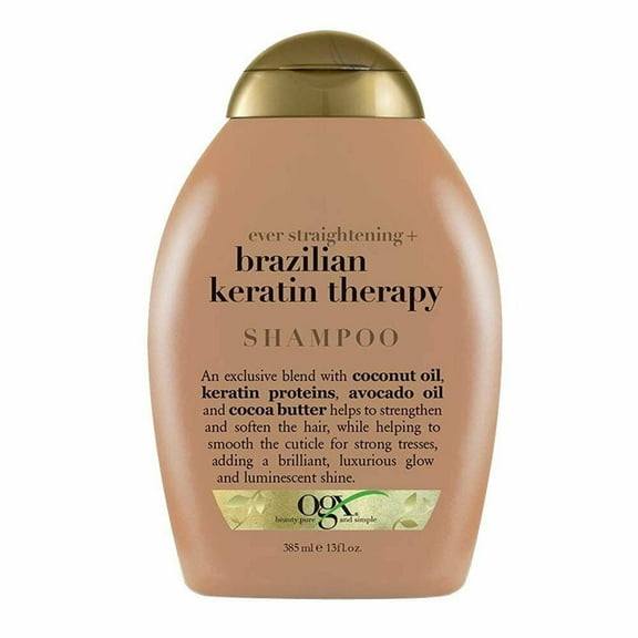 Ogx Brazilian Keratin Therapy Moisturizing Daily Shampoo, 13 oz, 2 Pack