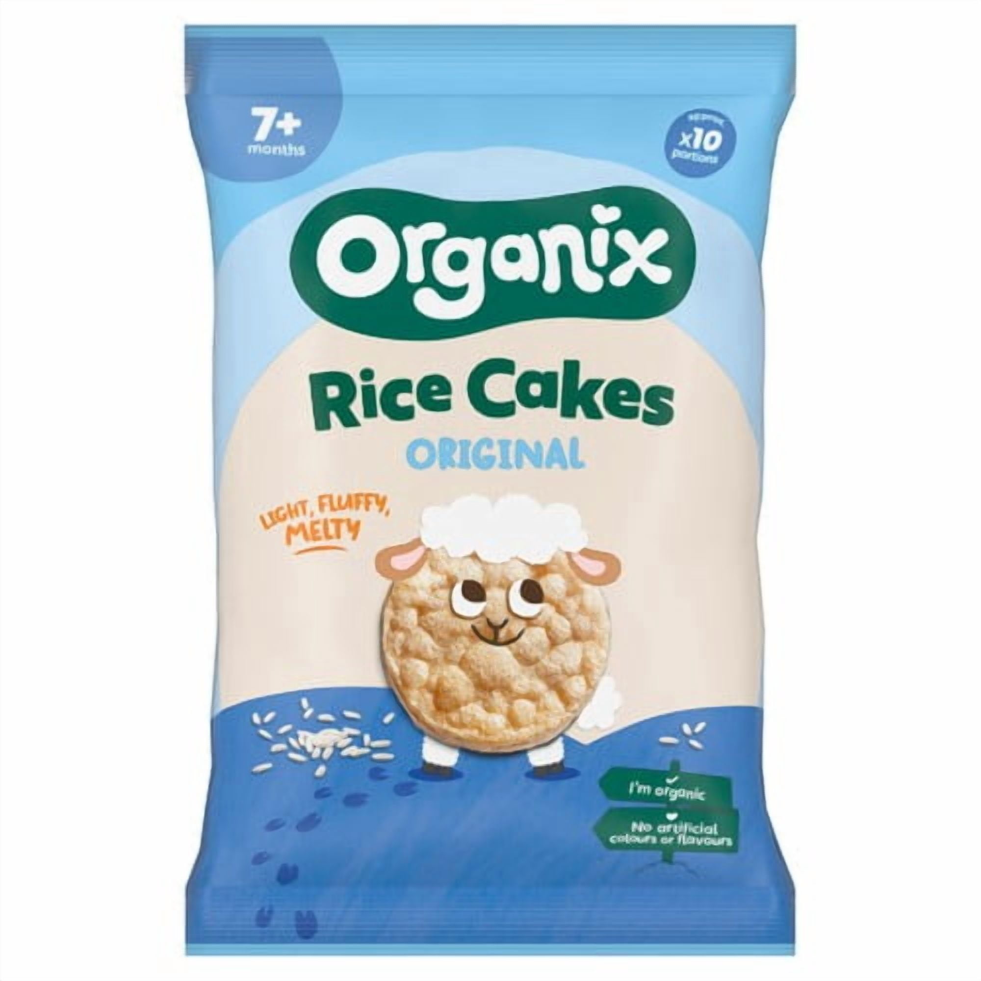 Organix Rice Cakes Orginal 40g, British Import (Pack of 3)