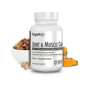 Organixx Joint & Muscle Care Joint Support Supplement 3-in-1 Inflammatory Support Formula with Turmeric, Frankincense & Myrrh, Helps with Flexibility, 60 Capsules