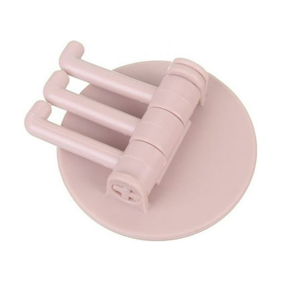 Organization Storage - 2KG Adhesive Hook Rotatable Strong Bearing Stick Hook Bathroom Wall Rack Tools Hooks Hangers Holders