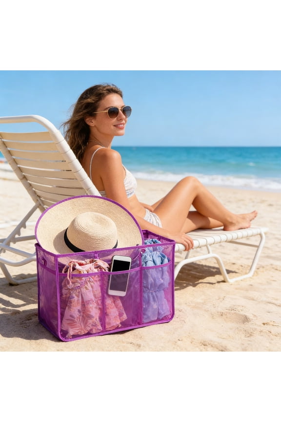 Organization Storage Clearance Sale! Beach Bag Mesh Storage Bag Mesh Mesh Storage Bag Hole Beach Bag Inner Bag Inner Bag Inner Bag
