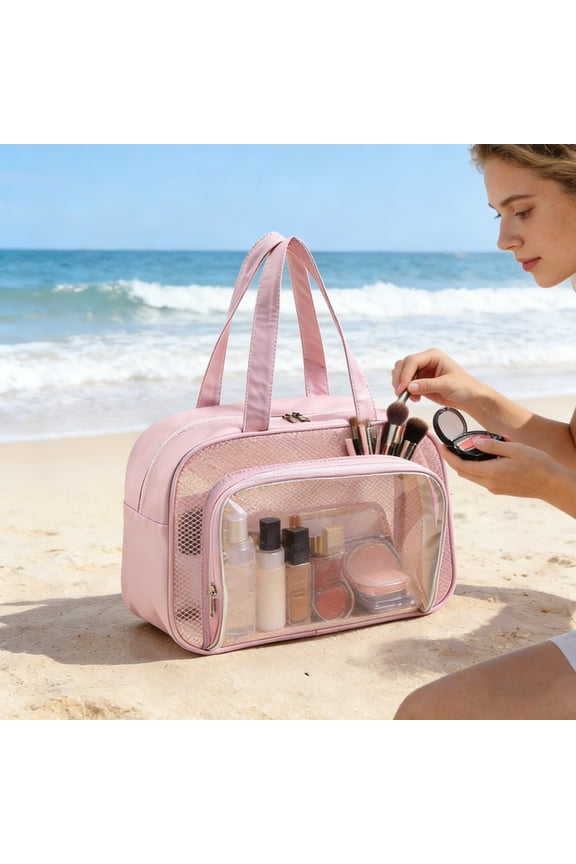 Organization Storage Clearance Sale! Travel Storage Bag Dry And Wet Separation Fitness And Sports Waterproof Swimming Bag Toiletry Bag Travel Bag Portable PVC Cosmetic Bag