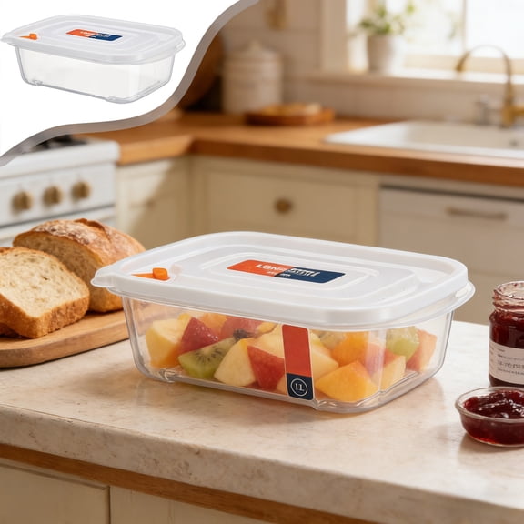 Organization Storage in Clearance! Transparent Rectangular Plastic Food Storage Containers For The Home Ideal For Kitchen Snacks Dried Goods And Keeping Grains And Pulses Fresh