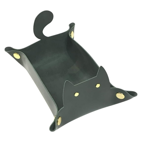 Organization Storage - Creative Debris Tray Folding Storage Box In Living Room Leather Porch Key Storage Box Storage Trunks & Bag