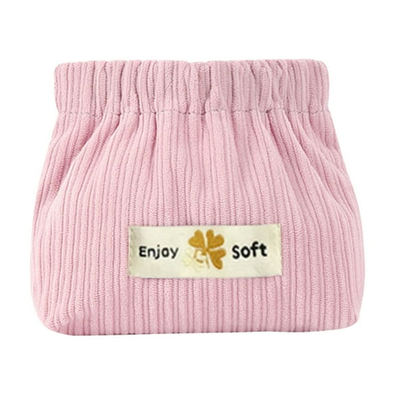 Organization Storage - Fragment Mouth Red Envelope Cosmetic Storage Small Bag Women's Portable Bag Corduroy Storage Bag Storage Trunks & Bag