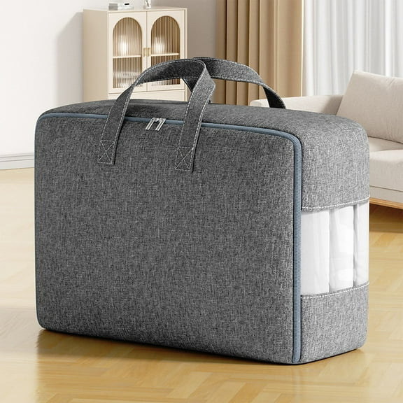 Organization and Storage - Heavy Duty Storage With Reinforced Handles Extra Large Storage Bags For Clothes Toys Christmas Decoration Organizer Tote Bag Thickened Double Zipper Storage Trunks