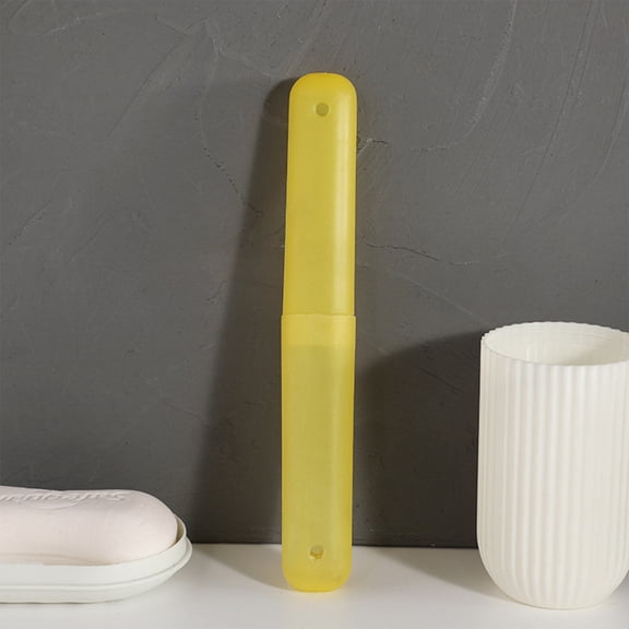 Organization And Storage Portable Travel Toothbrush Cases Plastic Toothbrush Holder Toothbrush Carrier Cover Case Toothbrush Protector For Traveling, Bathroom, School, Home, Camping Storage Container