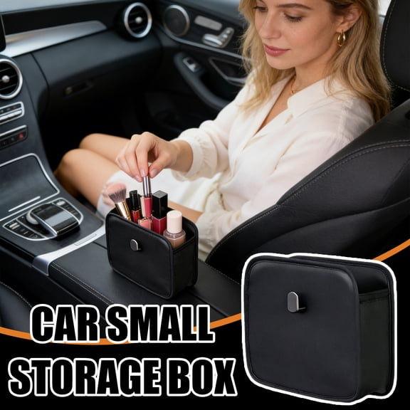 Organization And Storage Rear Seat Car Storage Box | PU Leather Car Door Storage Box | Can Hold Mobile Phone, Keys, Sunglasses And Wallet Storage Container for Pantry and Kitchen Organization