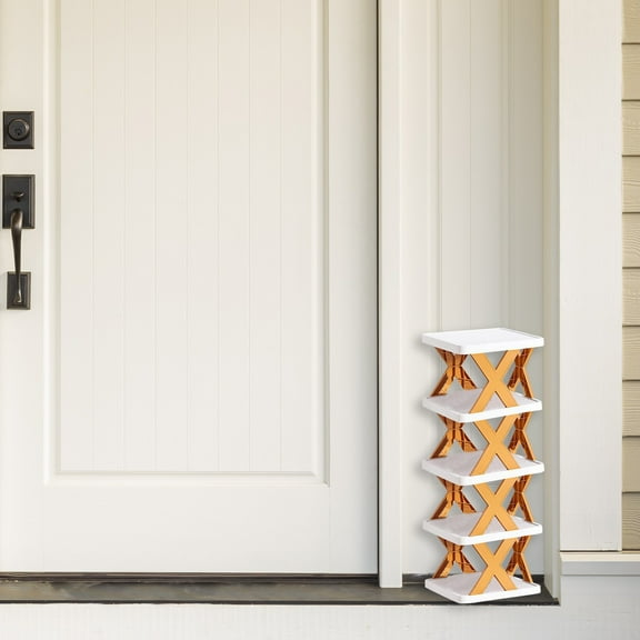 Organization and Storage - Household Space Saving Storage Plastic Multi-layer Shelf Small Clothing & Wardrobe Storage