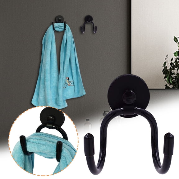 Organization and Storage - Magnetic Towel Hook Towel Rack Thickened Ferromagnetic Towel Rack Towel Hook Installation Hooks Hangers Holders