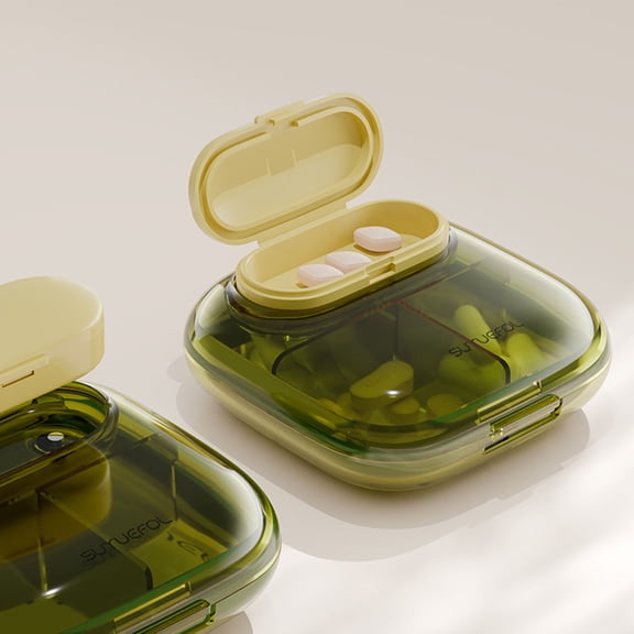 Organization and Storage - Small Box Portable Package Three Meals Day Mini Package Sealed Proof Package Days Week 4 Squares Storage Trunks & Bag