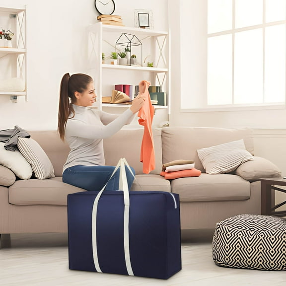 Organization and Storage - Travel Storage Bag Moving Bag Large Capacity Non-woven Quilt Bag Portable Duffel Bag Practical Storage Trunks & Bag