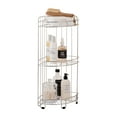 thumbnail image 1 of Organize It All 3-Tier Corner Spa Shower Caddy in Silver and Black, 1 of 7