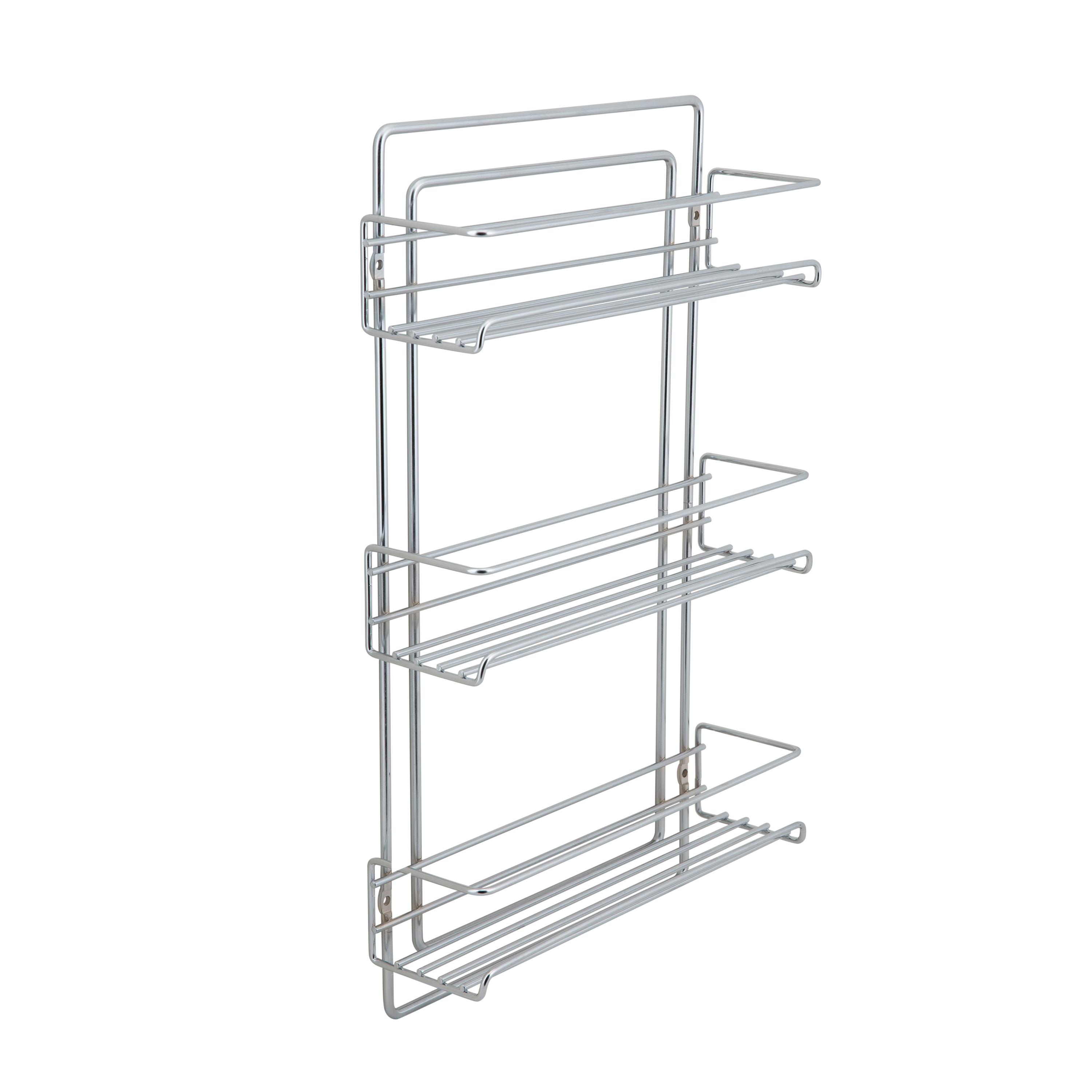 Organize It All 3 Tier Wall Mountable Spice Rack in Chrome - image 1 of 6