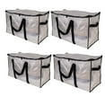 thumbnail image 1 of Organize It All 4 Pack Foldable Heavy Duty Storage Bags in Clear, 1 of 4