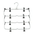 thumbnail image 1 of Organize It All 4 Tier Skirt Hanger in Silver, 1 of 10