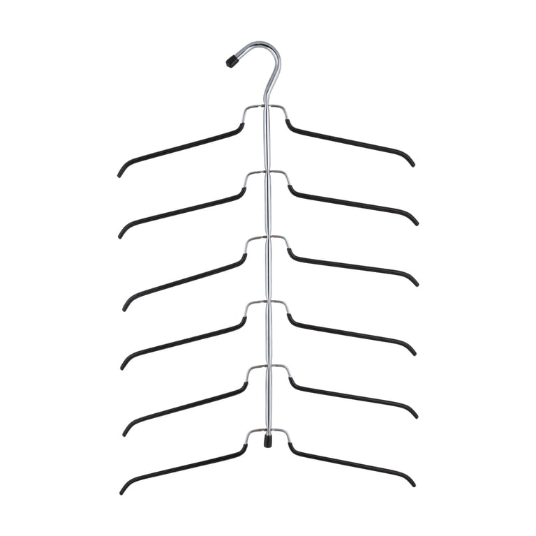 NAHANCO 16" Heavy Duty Steel Shirt Hangers – Chrome, Pack Of 25