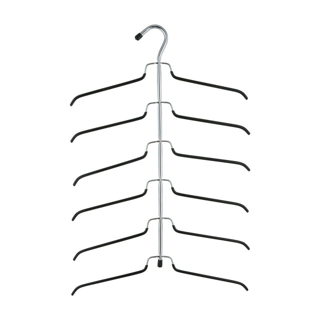 Organize It All 6 Tier Blouse Tree Metal Clothes Shirt Hanger in Chrome
