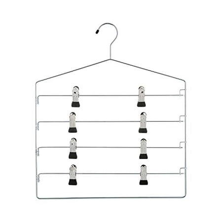 Organize It All Chrome 4 Tier Swing Arm Slack Closet Hanger