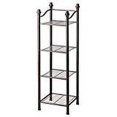 thumbnail image 1 of Organize It All Free Standing 4 Tier Shelf Bathroom Storage Tower Oil Rubbed Bronze, 1 of 3