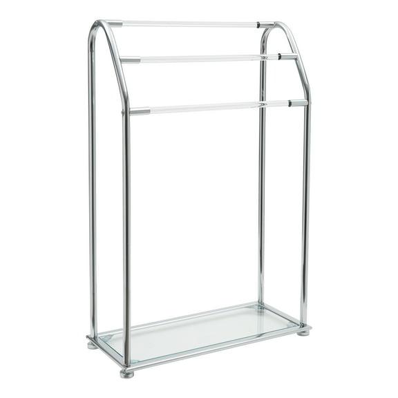 Organize It All Freestanding Acrylic Towel Rack
