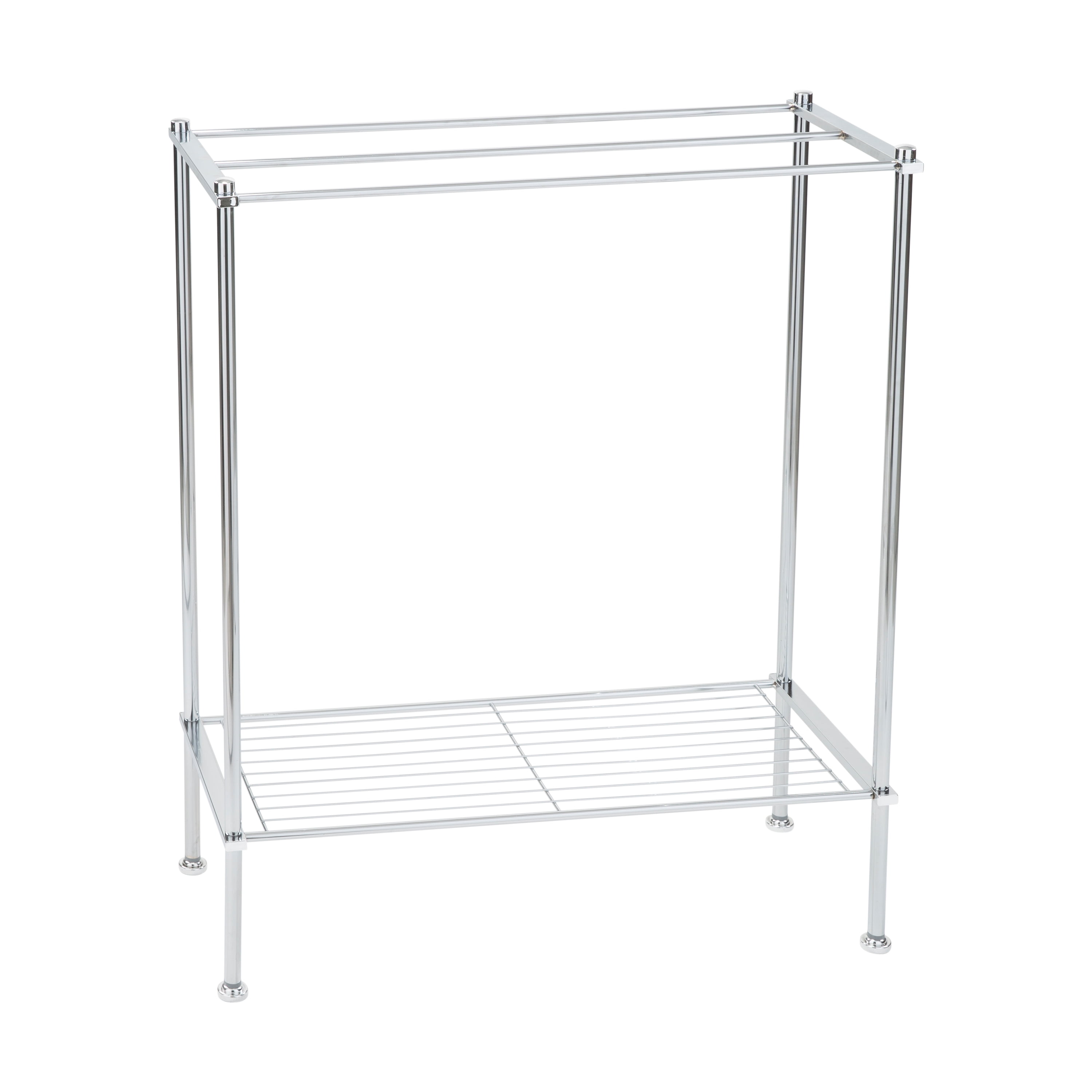 OYEAL Bathroom Shelves Freestanding Bathroom Towel Storage 4 Tier Wire  Shelving Unit with Guard Bathroom Shelf Organizer Standing for Pantry  Kitchen