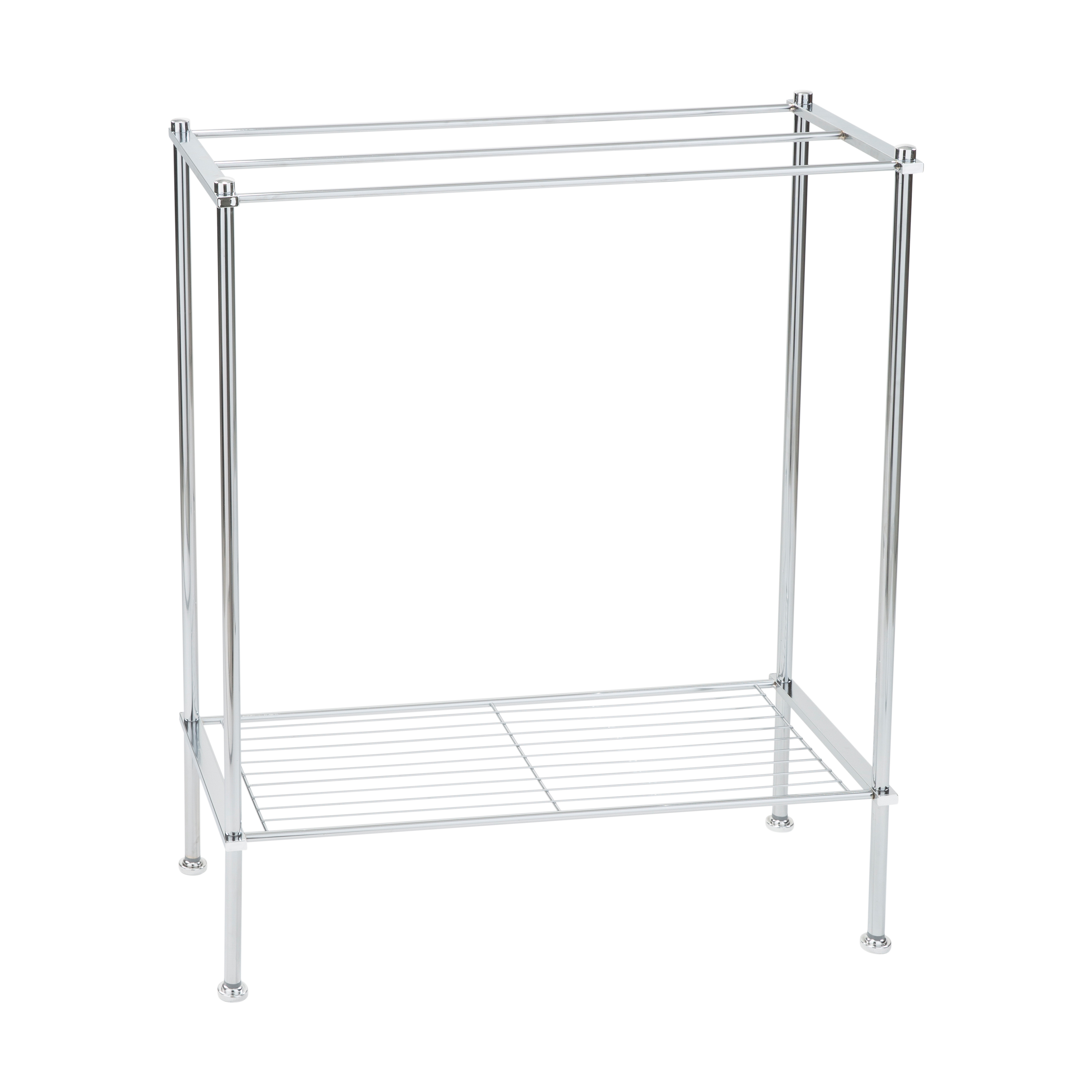 Organize It All Freestanding Metal Towel Rack in Chrome - image 1 of 7