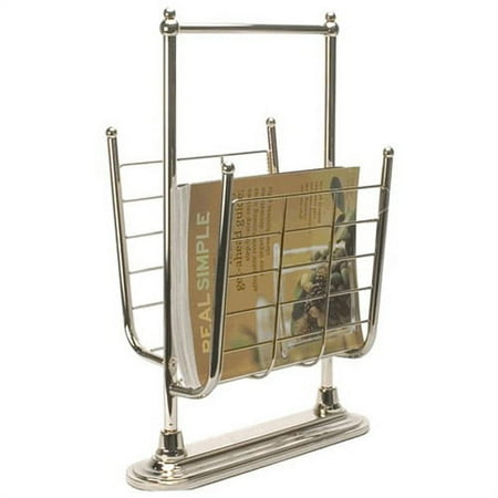 Organize It All Gold Free-standing Magazine Rack