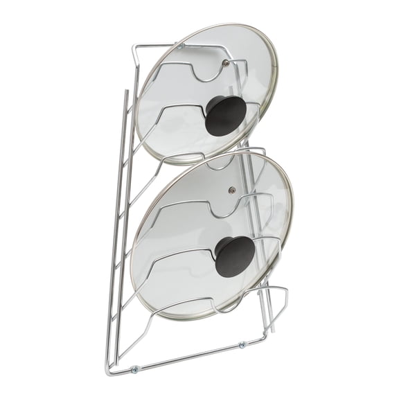 Organize It All Hanging Lid Organizer Rack, 6 Compartment, Chrome
