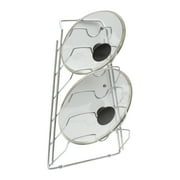 Organize It All Hanging Lid Organizer Rack, 6 Compartment, Chrome