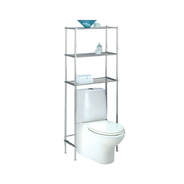 Organize It All Metro Chrome 3-Tier Steel Freestanding Bathroom