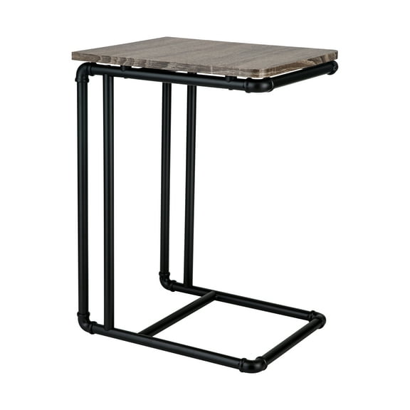 Organize It All Pipe Line L-Shaped Side Table