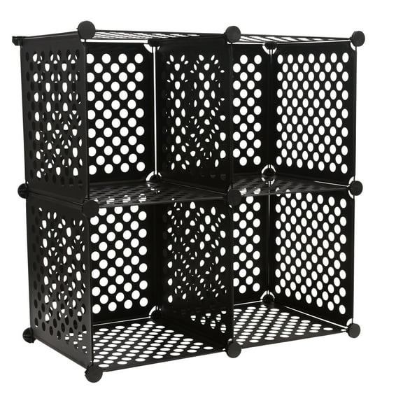 Organize It All Stacking Cube Set of 4 in Black