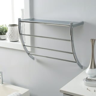 Bathroom Shelf With Towel Bar