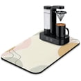 thumbnail image 1 of Organize in Style Boho Theme Coffee Mat (19.5x12in) Excellent Coffee Station Organizer, Coffee Mat Absorbent Dish Drying Mat for Kitchens, Adorable Abstract Art Coffee Machine Decor, 1 of 7