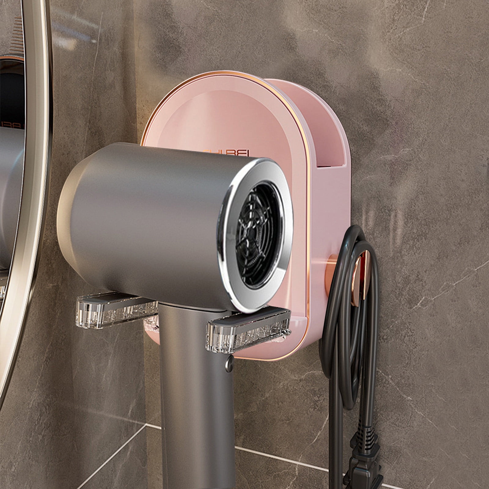 Organize Your Bathroom With Hair Dryer Wall Mount For Compatible