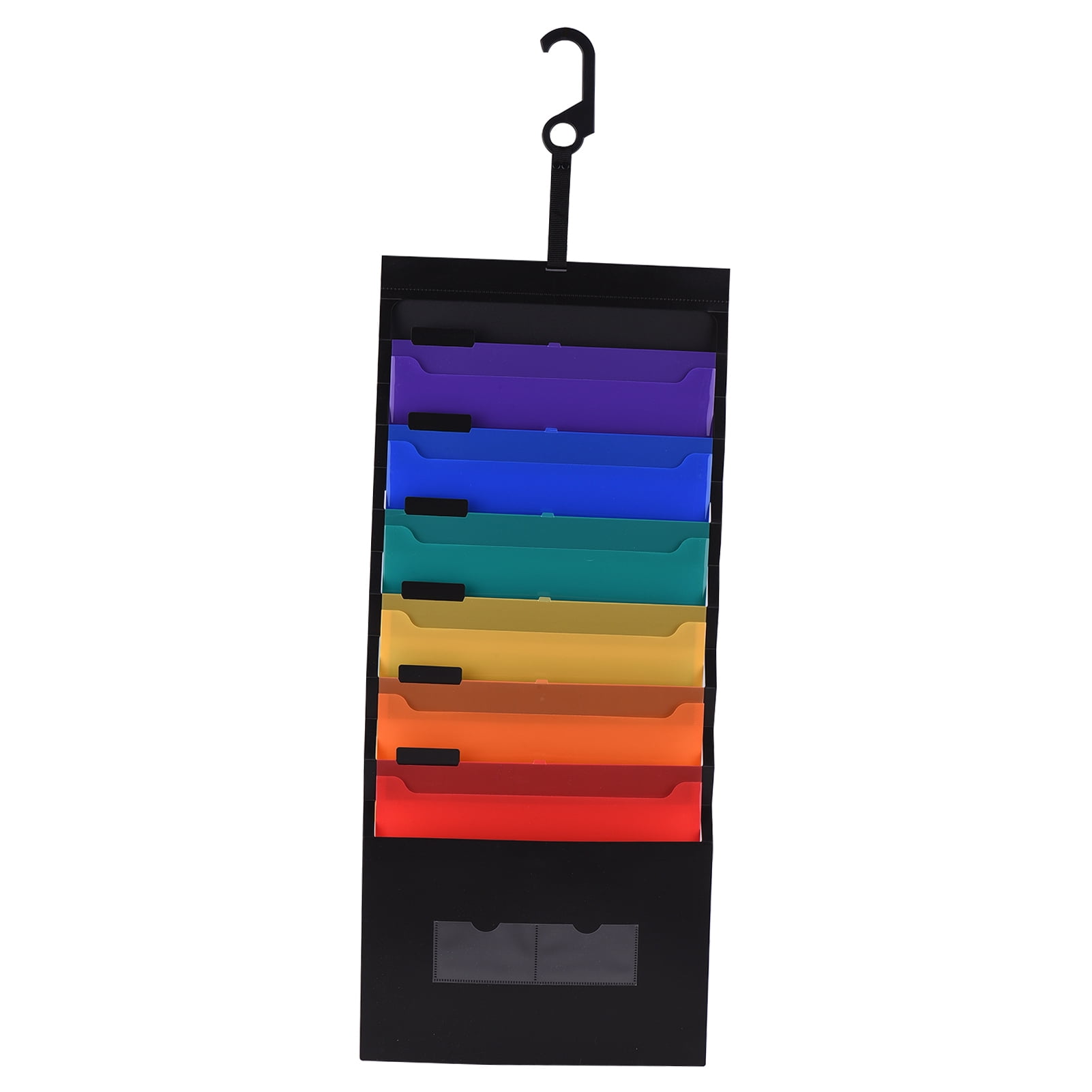 Organize Your Files with this Rainbow Color File Folder Organizer 6 Pockets Hanging Wall