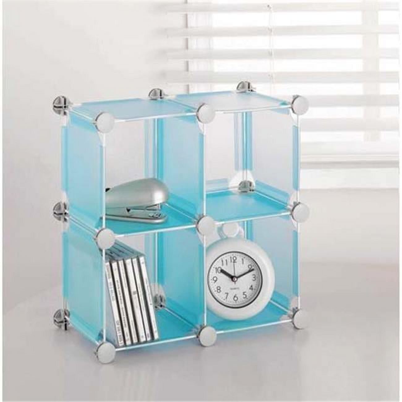 Organize it All 15994W-1 Small Blue Translucent Cubes - image 1 of 2