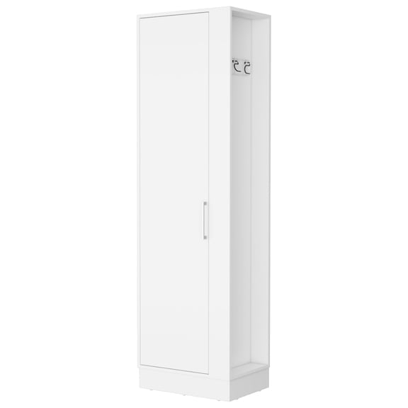 Organized Cleaning Storage - Keep Brooms Neat and Store Stuff Safely in a Tall Cabinet