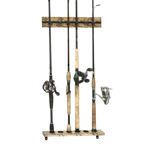 Organized Fishing Camo Vertical Modular Wall Rack