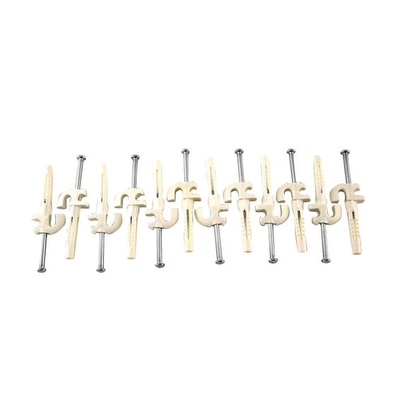 Organized Living 1464-6620-11 White Versa-Clip with Tri II Anchor