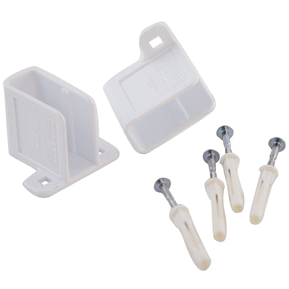 Organized Living 1464-6621-11 Plastic Side Wall Brackets