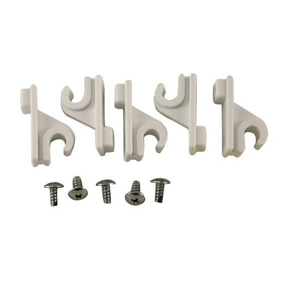 ADJ POLE/CAP 5PK WHT (Pack of 1)