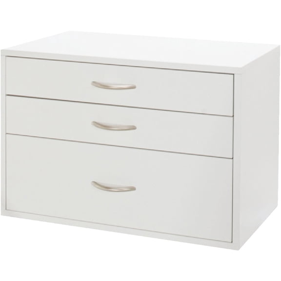FreedomRail 3-Drawer White Organization Box 7315032411