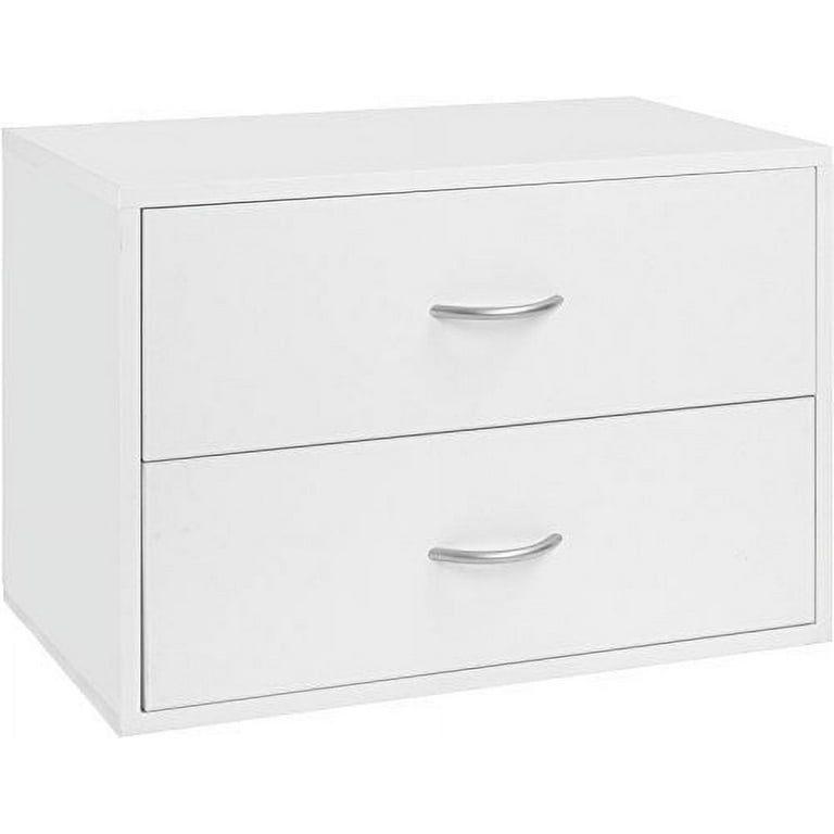 Organized Living freedomRail 2 Drawer OBox - White - Walmart.com